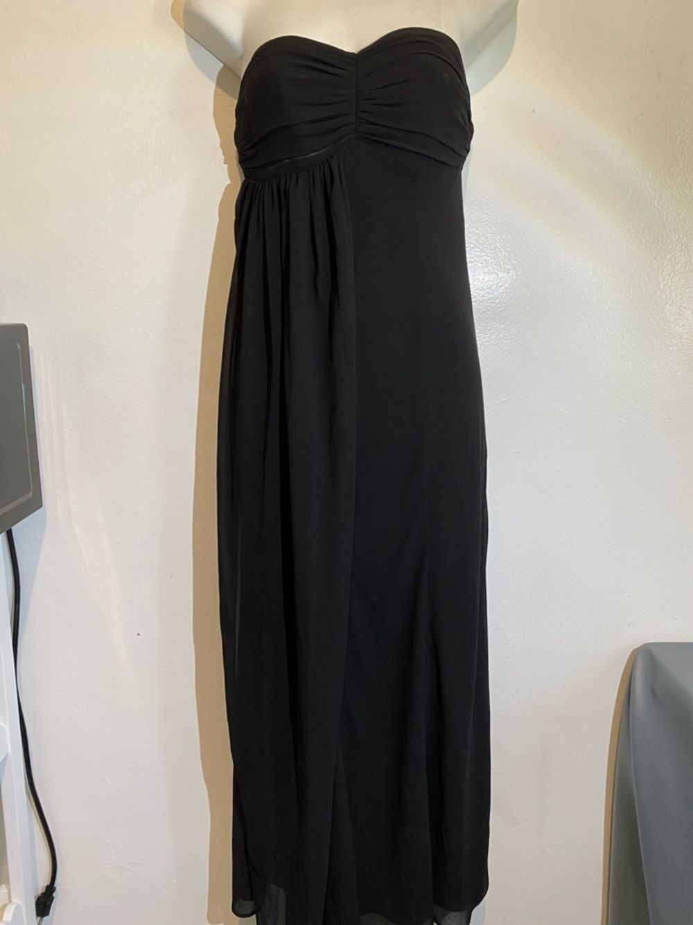 Lovers + Friends Strapless Black Maxi Dress